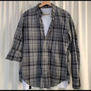 J. Crew Mens Plaid Slimfit Shirt Medium